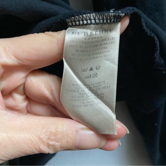 Burberry London 100% Cotton Crew neck long sleeve shirt Sz M - Picture 5 of 7